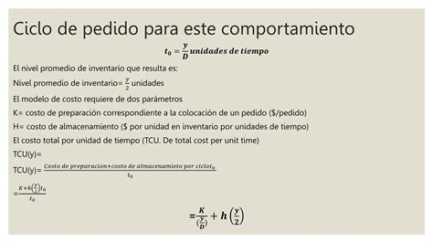 Modelo B Sico De La Cantidad Econ Mica De Pedido Pptx