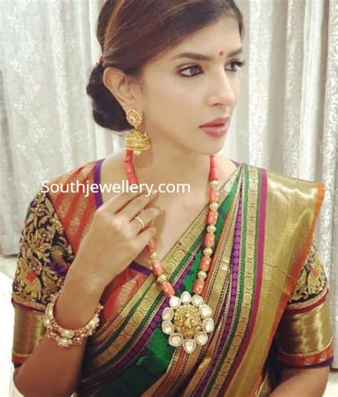 Lakshmi Manchu In A Coral Beads Necklace Photo Indian Jewellery