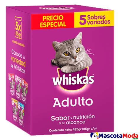 Whiskas Alimento H Medo Para Gatos Sobres Mascotamoda