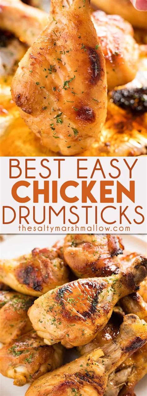 Easy Baked Chicken Drumsticks Recipe The Salty Marshmallow