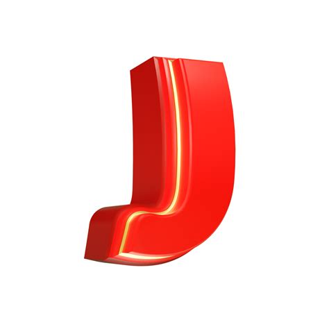 3d render red letter 28703633 PNG