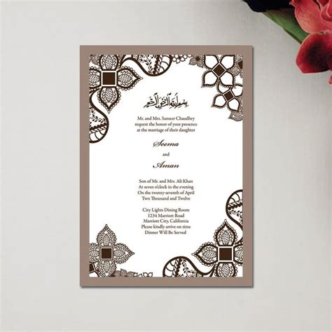 Mehndi Invitations Wordingsmuslim Muslim Wedding Cards Pakistani