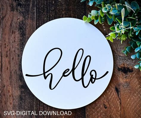 SVG/PNG Hello Cursive - Etsy