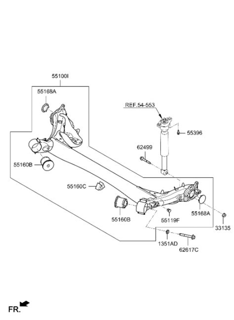 Rear Suspension Control Arm Hyundai Tucson Fuel Cell