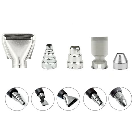 5pcs Set Heat Gun Nozzles Electric Kit Heat Air Guns Nozzles Hot Air Gun Accessories Diameter