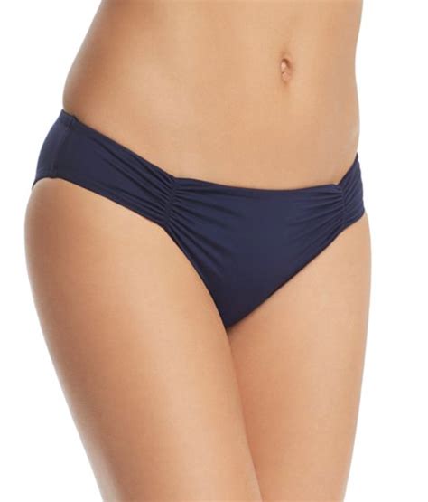 L Space Sweet Chic Monique Full Bikini Bottom SS12F14 S M Navy NWT