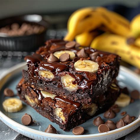 Banana Bread Brownies Baked By Claire