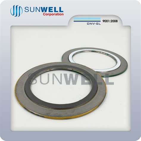 Spiral Wound Gaskets Graphite Filler Carbon Steel Outer Ring Swg