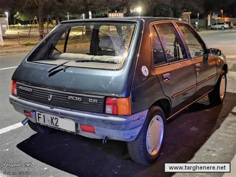Galleria di Targhenere.net - : Peugeot 205 GR