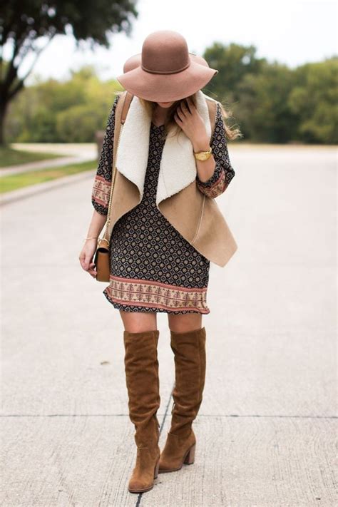 53 Simple Boho Fall Outfits Ideas 2019 Outfits Styler Boho Fall Outfits Shearling Vest