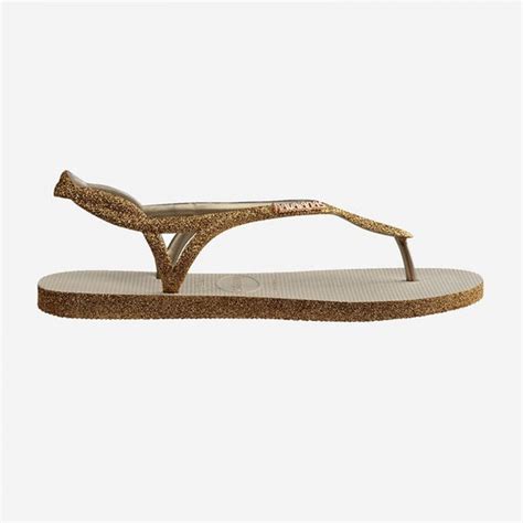 HAVAIANAS Luna Sparkle Beige Tongs Femme Suffern