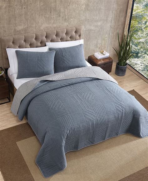 Eddie Bauer Hidden Lake Chambray Blue Twin Quilt Set Macys