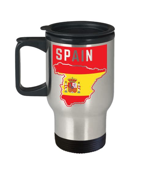 Spain Flag Spanish Flag Travel Mug Spanish Pride Etsy