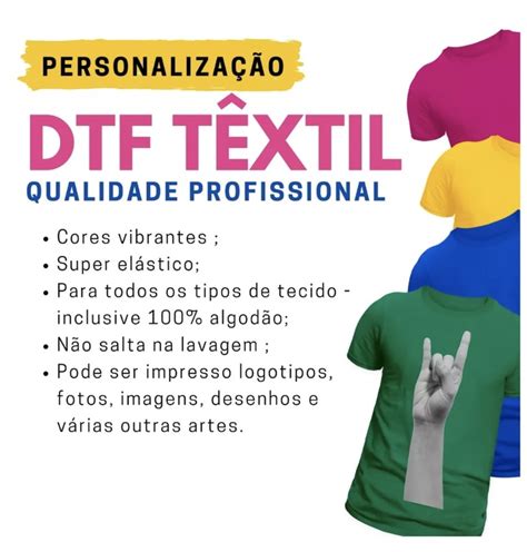 Folha Dtf A Sua Arte Impressa Dtf Para Tecido Elo