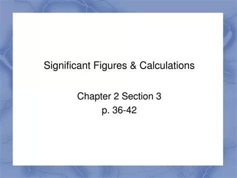 Ppt Significant Figures And Calculations Powerpoint Presentation Id5656551