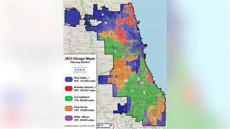 Chicago Election Results Map Shows Breakdown Of Votes For Mayor By