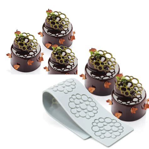 Molde De Silicone Arabesco Bolinha Para Tuile E Chocolate Loja Do