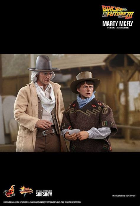 Hot Toys Back To The Future Part III Marty McFly Doc Brown Set