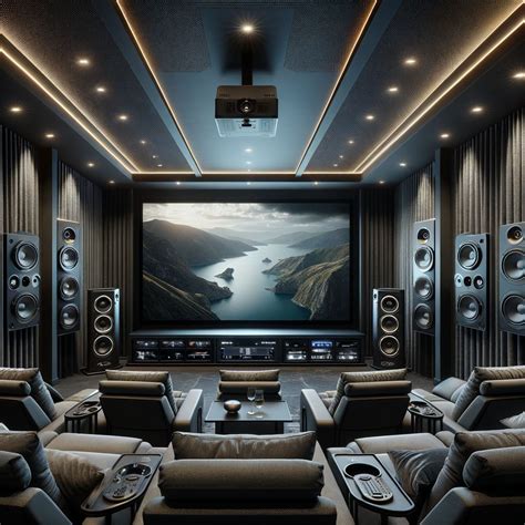 Immersive Home Theater System with Surround Sound and UHD Projector ...