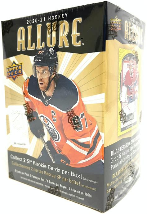 2020 21 Upper Deck Allure Hockey 5 Pack Blaster Box Da Card World