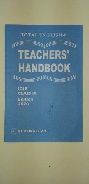 Morning Star Total English Teachers Handbook Icse Class 9 By P Pinto 2020 Edn Universal Book