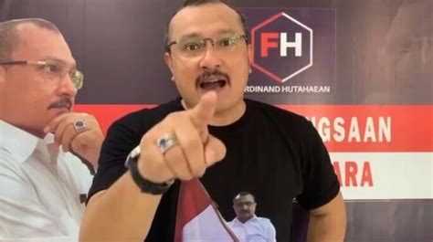 Buntut Cuitan Allahmu Lemah Ferdinand Hutahaean Ditantang Duel Maut