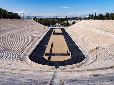 Premium Photo Ancient Stadium Of The First Olympic Games In White