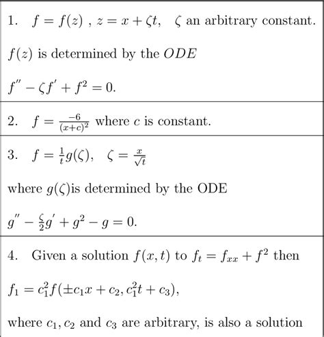 Table 2 1 From Nonclassical Symmetry Analysis Of Second Order Parabolic