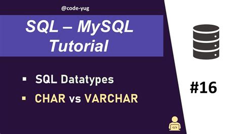 Datatypes In MySQL MySQL Tutorial For Beginners In Hindi Char Vs