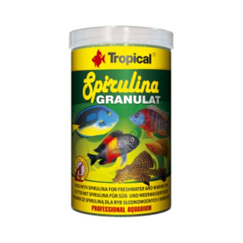 Spirulina Granulat Tropical Alimento Ideal Para Peces Fauna Salud