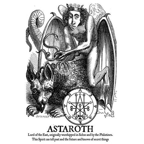 Astaroth Lord Of The East Goetia Demon Poster 2 Printed Pages The