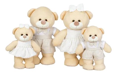 Família Urso Pelúcia Chá Revelação Peças Nude Parcelamento sem juros