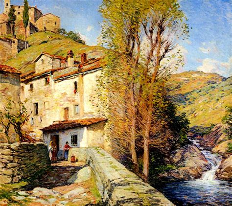 Old Mill, Pelago, Italy - Willard Metcalf - WikiArt.org - encyclopedia ...