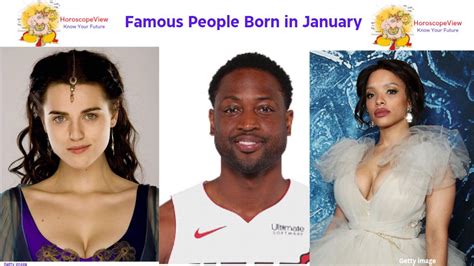 January Celebrities - Famous People Born in January