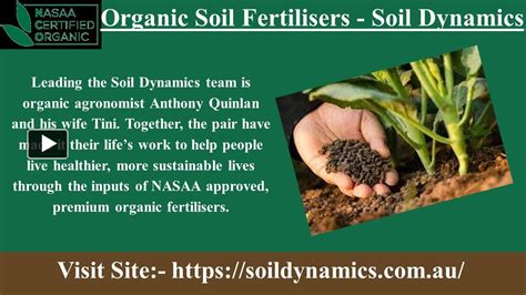 Ppt Agri Organic Soil Fertilisers Soil Dynamics 1 Powerpoint