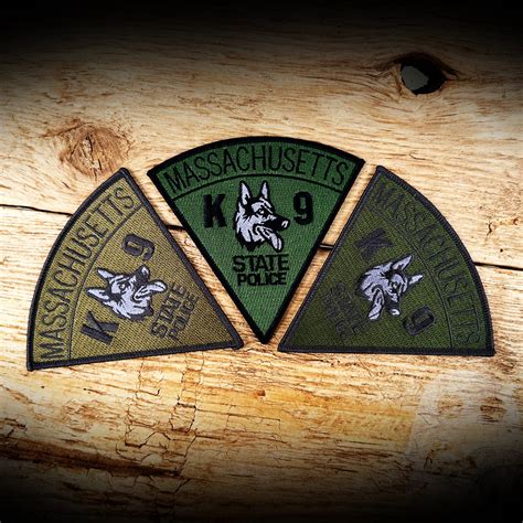 K9 3 Pack - Mass State Police K9 Three Pack – GHOST PATCH