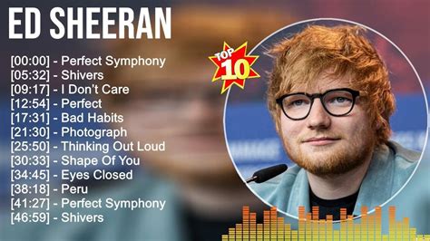 Ed Sheeran Greatest Hits Best Songs Music Hits Collection Top Pop