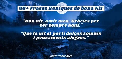 Frases Boniques De Bona Nit En Frases Bona