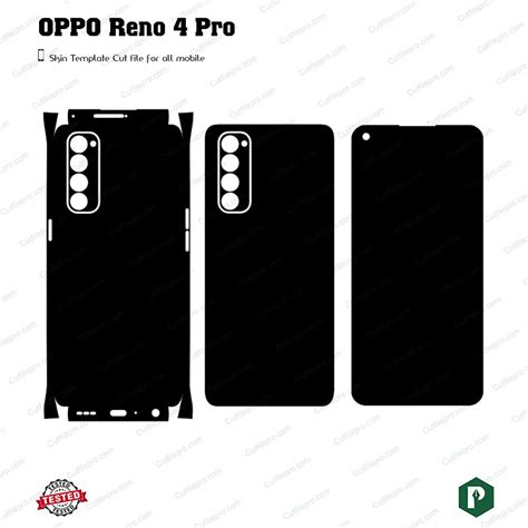 Oppo Reno Pro Cut File Template Vector