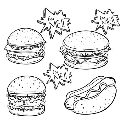 Burger King Coloring Pages Coloring Nation