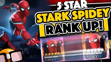 Epic 5 Star Spider Man Stark Enhanced Rank 1 To 4 Rank Up And Comparison Youtube