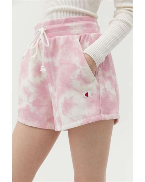 Opruiming Champion Pink Tie Dye Shorts