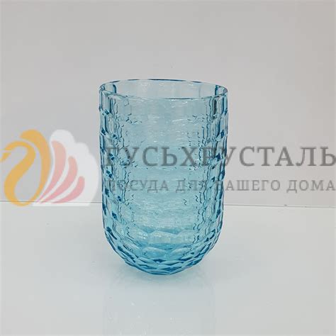 Ваза Хрустальная Бирюза купить в интернет-магазине Gushrustal.ru