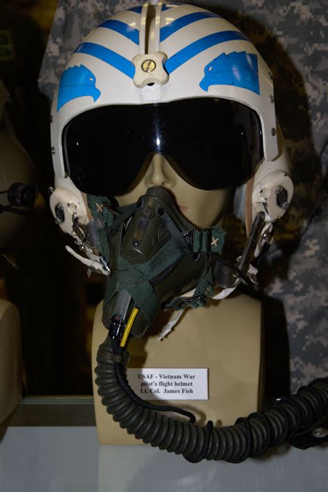 Vietnam War Us Air Force Pilots Fligh Helmet Worn By Lt Col James