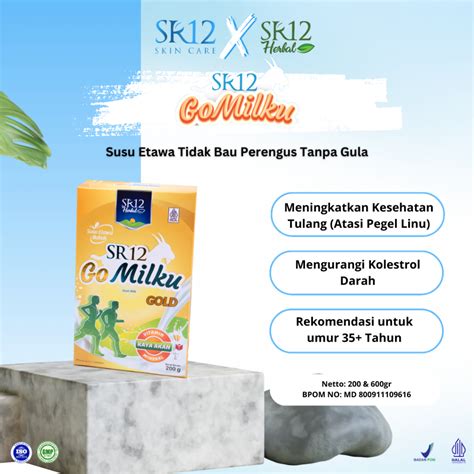 Jual Gomilku Gold SR12 200gr Susu Kambing Etawa Bubuk Lebih Gurih Dan