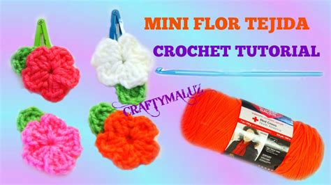 CROCHET TUTORIAL FLOR TEJIDA PASO A PASO How To Crochet A Mini