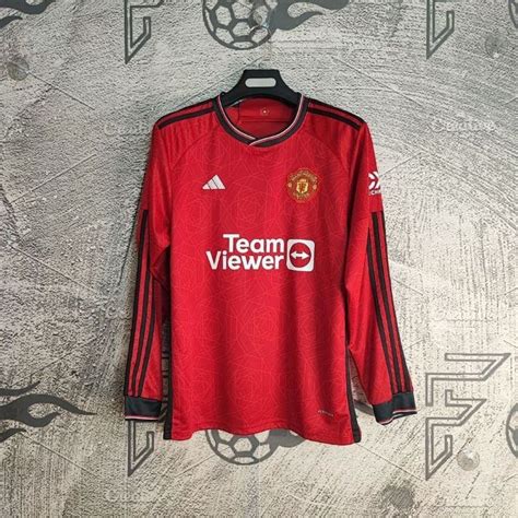 Jual Jersey Bola Mu Manchester United Home Lengan Panjang