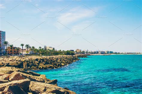 The Mediterranean Sea Tunisia Mahdia | High-Quality Nature Stock Photos ~ Creative Market