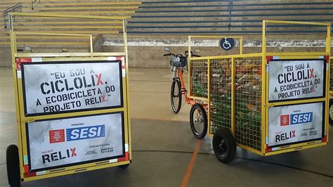 Projeto Relix Entrega Ecobicicletas Para Incentivar Reciclagem Em Al