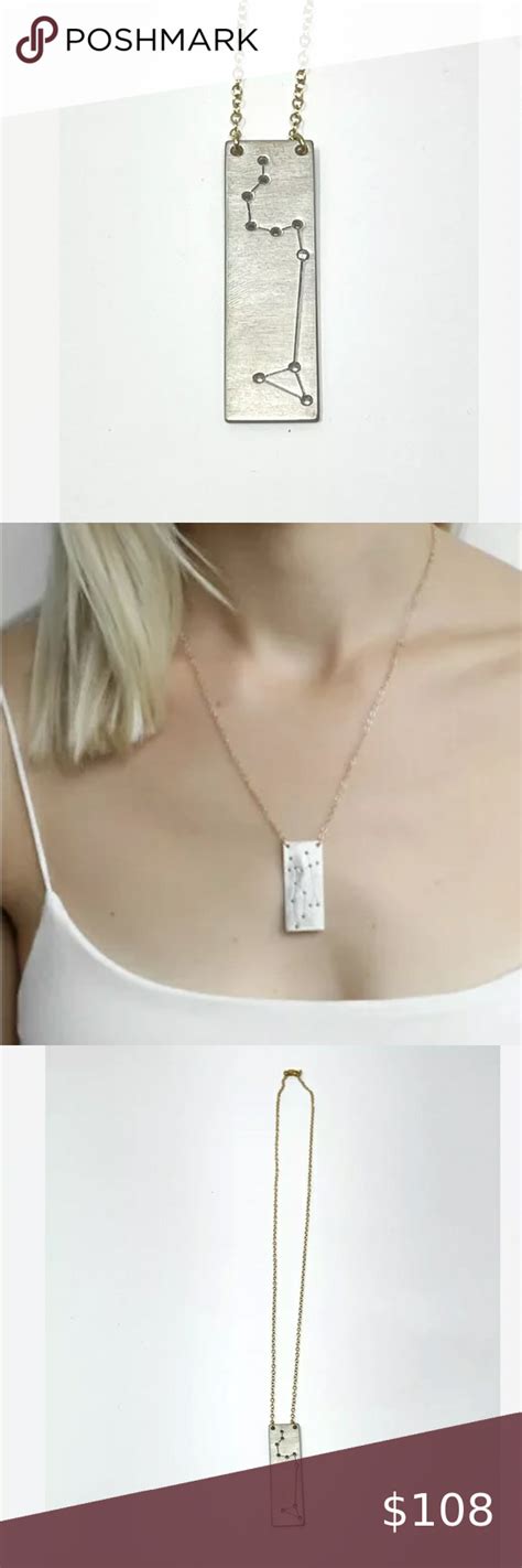 New Anthro Thatch Pendant Zodiac Leo Necklace Leo Necklace Leo